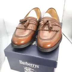 未使用 BURBERRY バーバリー タッセル ローファー 靴 正規品