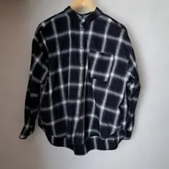 【AMERICAN HOLIC】オーバーサイズ チェック柄長袖シャツ
