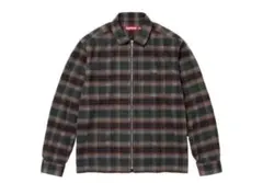 美品 Supreme Shadow Plaid Zip Up Shirt M - メルカリ