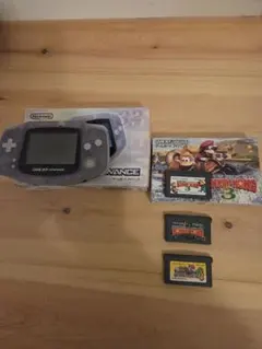 ゲームボーイアドバンス 本体 クリア カセット付き