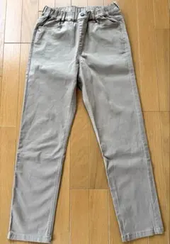 GU ストレッチストレートパンツ　ベージュ 160cm