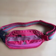 adidas ピンク ウエストポーチ　ランニング