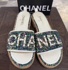 CHANEL　シャネル　ミュール　サンダル　レディース38Cサイズ36.5
