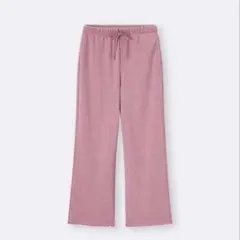 GU ブラッシュドリブ イージーパンツ L