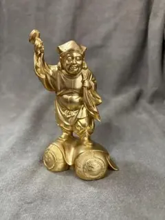 極美品　大黒天 20cm 檜木製置物 金装飾　勝峰 極美品 大黒天 20cm 檜木製置物 金装飾 勝峰 - メルカリ