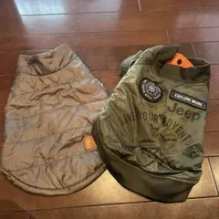 犬服 オリーブグリーン2枚セットのサムネイル