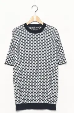 UNITED TOKYO 小紋柄ショートスリーブニット 1のサムネイル