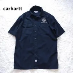 Carhartt カーハート 企業物 ロゴ刺繍 ワークシャツ L ブラック