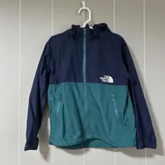 【120】THE NORTH FACE フード付きジャケット ネイビー/グリーン