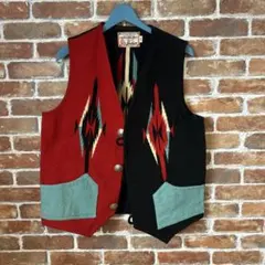 や*わ様 インディアンモーターサイクル　オルテガ柄　ベスト インディアンモーターサイクル オルテガ柄 ベスト - メルカリ