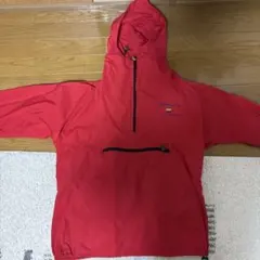 L.L.Bean アノラックパーカー　アップルロゴ 赤　レッド　フード付き