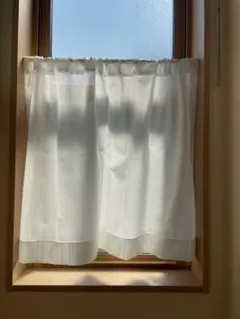 カフェカーテン ホワイト 無地調のサムネイル