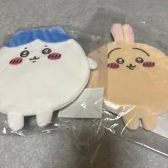 【ハチワレ＆うさぎ】まんまるポーチ