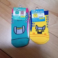 【新品未使用】新幹線 キッズ 靴下 2足セット 電車 男の子
