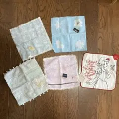 タオルハンカチ　新品　5枚セット