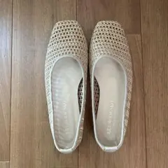 美品　RÖDE SKO 編み込みフラットシューズのサムネイル