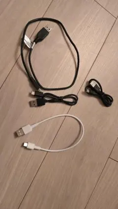 USBケーブル 4本セット　USB-C Micro-USB Mini-USB