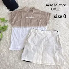 【ニューバランスゴルフ】美品 セットアップ モックネック スカート レディース