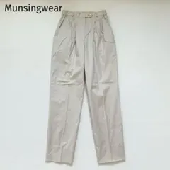 マンシングウェア】ゴルフパンツ スラックス タック ドライ 無地 