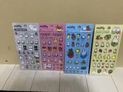 ミッフィー クリスタルステッカー 4枚セット ボンボンドロップシール 韓国限定