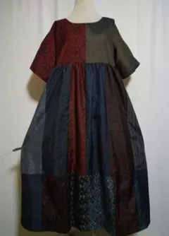 2026年最新】着物リメイク ワンピース 紬の人気アイテム - メルカリ