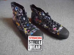 男女問わないデザイン！VISION STREET WEAR スニーカー 総柄のサムネイル