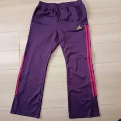 adidas レディース ジャージ パンツ パープル ピンクのサムネイル