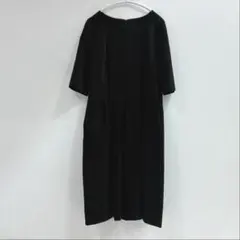 【極美品】マーガレットハウエル　七分袖　コーデュロイ　フレアワンピース　シルクのサムネイル