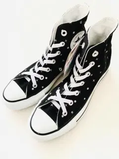 新品Conversコンバース柄モノグラム黒銀ブラックシルバVansZaraH&M