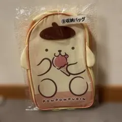 ポムポムプリン 収納バッグ 約30cm x 20cm