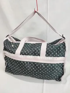 レスポートサック ボストンバッグ ブラック ドット 水玉 LeSportsac