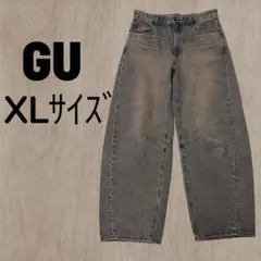 GU ジーユー バレルレッグジーンズ XL