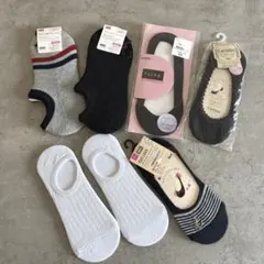 新品未使用　レディース靴下　ソックス　フットカバーソックス　7足セットまとめ売り