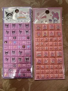 キャラクター シール　ご褒美シール　　ぷっくりシール　立体シール　サンリオ