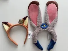 上海ディズニー　ズートピア　ジュディ　ニック　カチューシャ