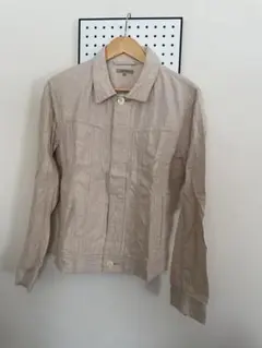 テーラード ベージュジャケット Mサイズ Linen Blend