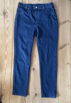 GU ダークブルー スリムフィットデニム　ストレッチ