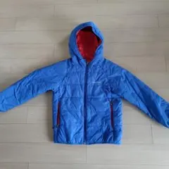 montbell 中綿コート フード付き 青 赤　リバーシブル
