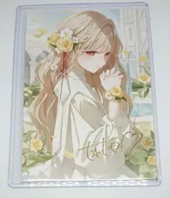 小雀とと 6周年 記念 複製 箔押し サイン入り ポストカード ぶいすぽっ！