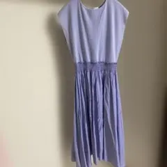 ロペピクニック　ブルー　ロングワンピース
