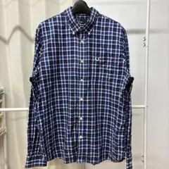 FRED PERRY フレッドペリー マチ付き チェック 長袖シャツ Lのサムネイル