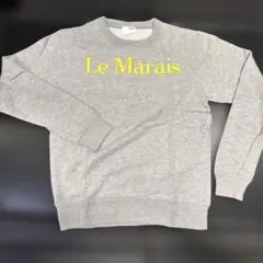[新品]Le Marais プリント トレーナー・スウェットMサイズ グレー