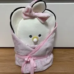 ⑦ つぶらな瞳のなまがき おくるみ 冷感ブランケット ピンク - メルカリ