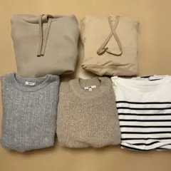 レディース　M〜L トップス　パーカー　冬服　5点まとめ売り