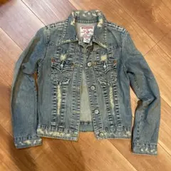TRUE RELIGION 900 ユーズド加工 短丈 デニムジャケット S 楽天市場】トゥルーレリジョン USA製 デニムジャケット S TRUE