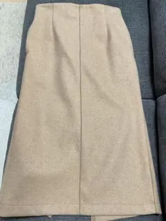 green label relaxing キャメル色　タイトスカート