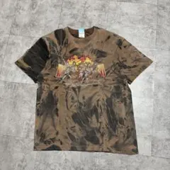 ホラーT ブリーチ加工 ノースリーブTシャツ フェード グランジ - メルカリ