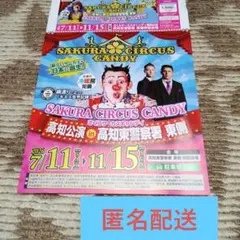 匿名配送 さくらサーカスキャンディ 高知公演 特別招待席券 4名様まで有効