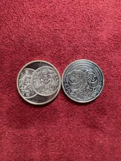 造幣局 純銀 敬老記念セット 銀メダル 2個セット 宝船と夫婦 寿の扇