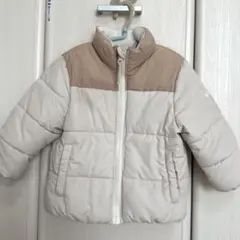 petit main＊配色ダウンコート(90)